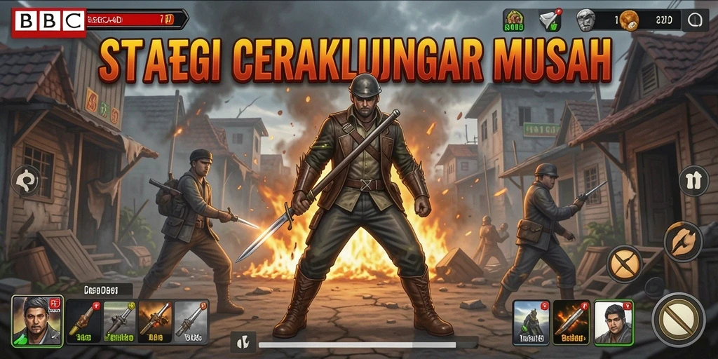 Tampilan gameplay menegangkan dari BBCA4D yang penuh strategi.