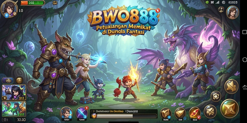 Gameplay menarik BWO888 dalam dunia petualangan.
