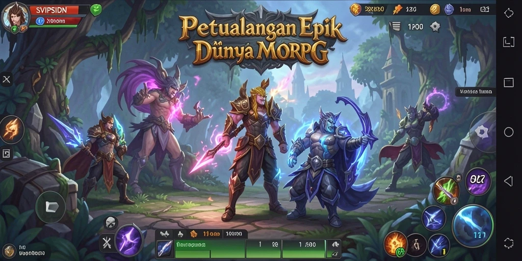 Tangkapan layar gameplay SVIPSIDN menampilkan aksi seru dalam permainan MMORPG.
